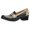 Black/Dune, variant on Danica Heeled Loafer for Women - Waterproof Leather with Rubber Outsole and Leather Stacked Heel for Long-Lasting Style in Any Weather Silver Metallic 6.5-7 M US