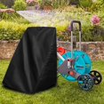 thumbnail image 6 of Hose Reel Cover Hose Cart Covers Accs Garden Tool Protection Outdoor Heavy Duty Lawn Patio Hose Reel Cart Cover for Water Pipe Holder Stand Black, 6 of 10