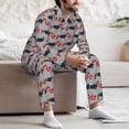thumbnail image 7 of Sikiie Dachshund Dog Heart Mens Pajama Set, Soft Warm Long Sleeve Sleepwear, Cozy Button-Down Pjs for Men-Medium, 7 of 7