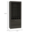 thumbnail image 3 of Pemberly Row 69" Bar Cabinet with Wine Rack in Espresso, 3 of 4