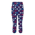 thumbnail image 5 of HEILAU 4th of July Capri Leggings for Women Independence Day American Flag Pants Print Gym High Waist Knee Length Patriotic Dry Athletic Workout Capris, 5 of 5