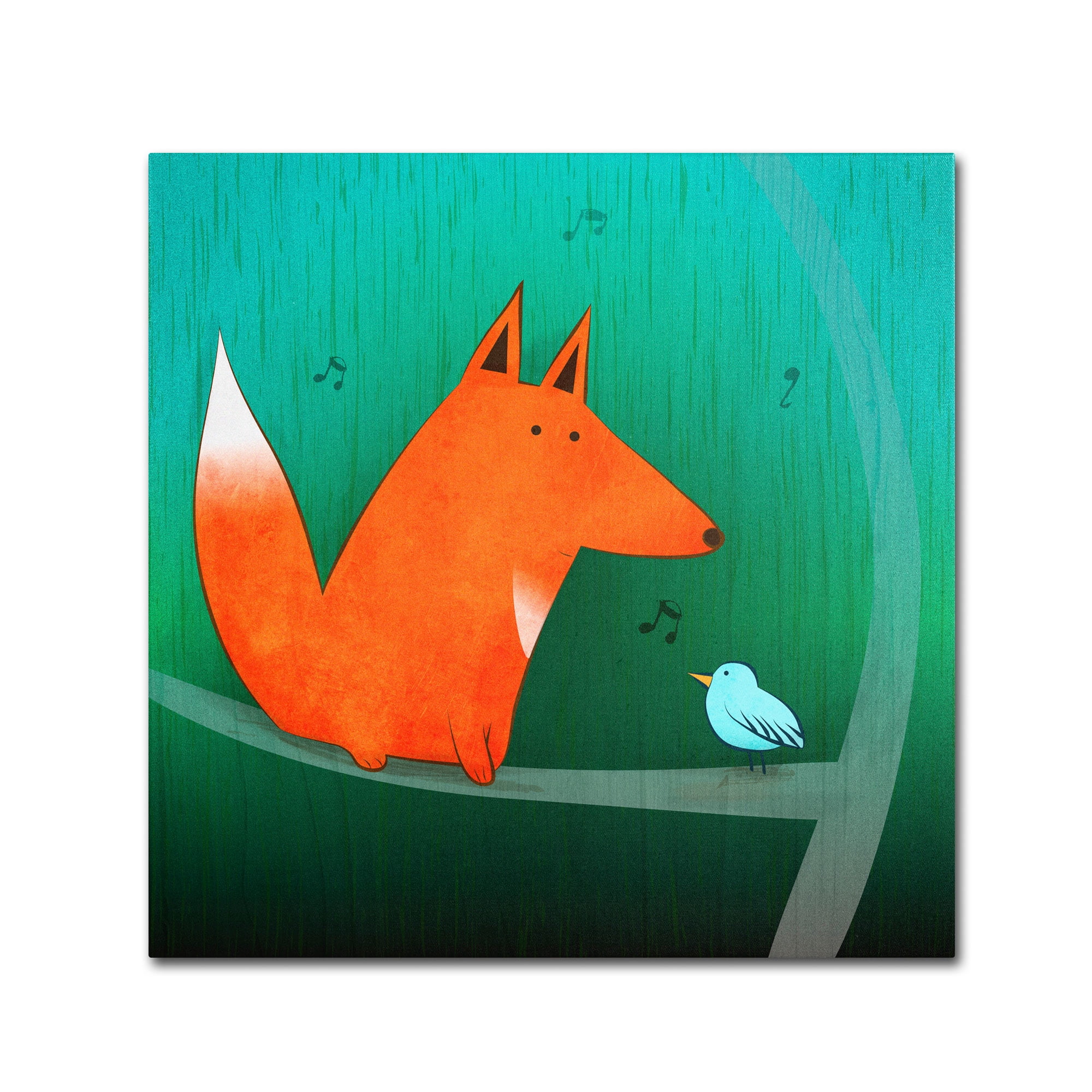 "Fox in Tree" Canvas Art by Carla Martell