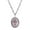 Pink, variant on Multi Chain Oval Cross Pendant Necklace 18 + 3 Extender