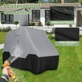 thumbnail image 3 of Zenicham 2/4 Passenger Golf Cart Cover Waterproof, 600D Heavy Duty Golf Cart Cover with Waterproof Strips Universal Fits for EZGO, Club Car, Yamaha Golf Cart(112"L×48"W×66"H, Gray/Black), 3 of 6