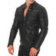 thumbnail image 1 of Chaquetas de Cuero de Imitación Para Hombres Chaqueta de Cuero Más Chaqueta de Lana Chaqueta de Motocicleta Chaqueta de Cuero Cálida Odeerbi ODB-4, 1 of 8