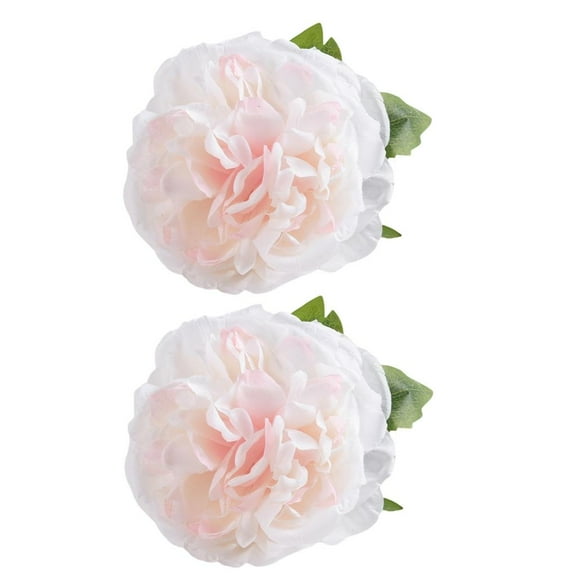 AOOOWER Decorative Flower Shaped Curtain Clips Simulated Floral Pattern Curatin Holdbacks Modern Window Decoratiuon Set of 2