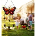 thumbnail image 4 of CoTa Global Red Butterfly Wind Chime - Handmade Glass & Metal Chime - Wild Life Hanging Decor - Colorful Home Decor Gift, Indoor & Outdoor Hanging Decoration For Porch, Patio & Garden - 25.4 Inches, 4 of 7