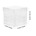 thumbnail image 5 of HEMOTON Acrylic Flower Cube Vase 9-hole Acrylic Flower Box Clear Eternal Flower Square Box, 5 of 8