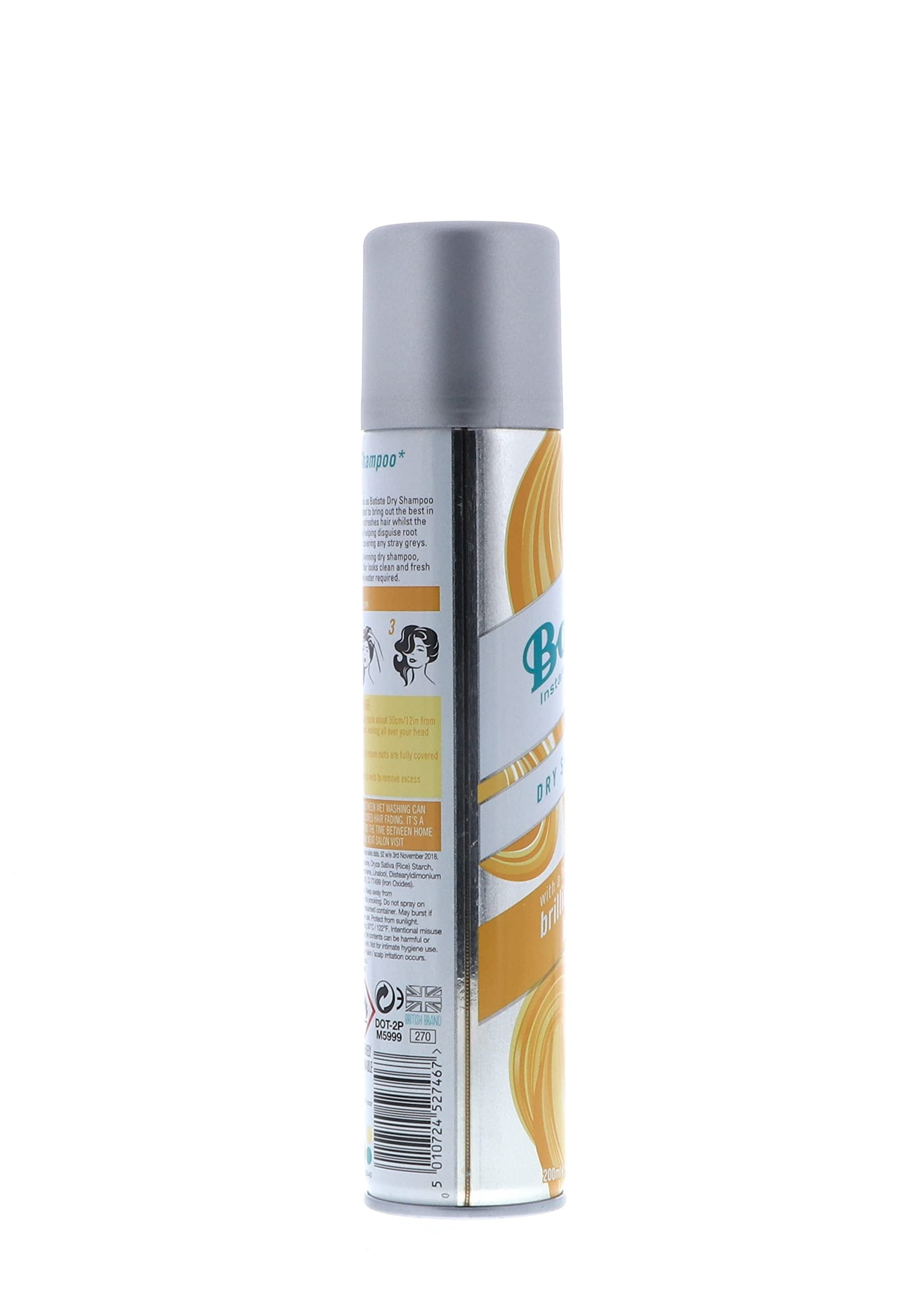 Batiste Dry Shampoo, Brilliant Blonde, 6.73 Fl Oz, Pack of 8 Brilliant Blonde 8-Pack
