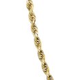 thumbnail image 3 of PORI JEWELERS 14K Yellow Gold 1.5MM, 2MM, 2.5MM, 3MM, 4MM, or 5MM Diamond Cut Rope Chain Necklace - Sizes 16" -30", 3 of 7