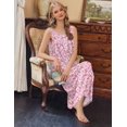 thumbnail image 4 of Ekouaer Nightgowns for Women Long Sleeveless Night Gowns Ladies Soft Nightdress Victorian Sleepwear with Pockets, 4 of 6