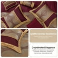 thumbnail image 5 of Lanco Wine Gold Comforter Set , California King Size , 7 Pieces Fashion Jacquard Bedding Set, 5 of 8