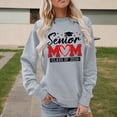 thumbnail image 2 of HUITKMM Sweat à Capuche Blanc pour Femmes, Sweat Imprimé Sans Capuche, Coupe Ample, Décontracté, 2 of 4