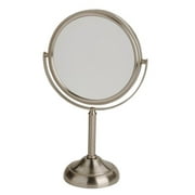 6" 10X-1X Table Mirror, Nickel