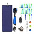 thumbnail image 2 of Kit portátil de accesorios para palos de golf, con limpiador de ranuras de golf, herramienta de reparación de divisiones, rotulador de línea de pelota - Azul Macarena Limpiador de palos de golf, 2 of 8