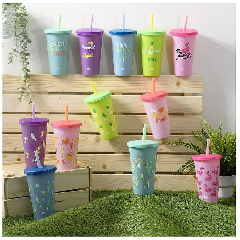 3ct FULL SET Target 13 oz Zak Summer Cup Tumblers with Straws for