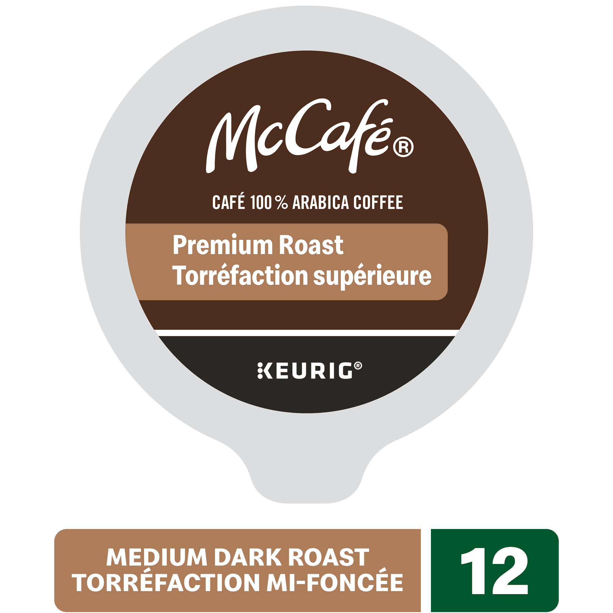 Capsules K-Cup de café de qualité supérieure McCafé, torréfaction mi-foncée Boîte de 12