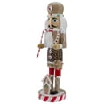 thumbnail image 3 of Northlight 14" Beige and Red Wooden Christmas Nutcracker Gingerbread Chef, 3 of 5
