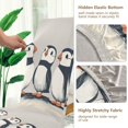 thumbnail image 5 of Yayeee 2 Pack Dining Chair Covers Stretch Parson Chairs Slipcovers Seat Protector, Cute Puffin, 5 of 6