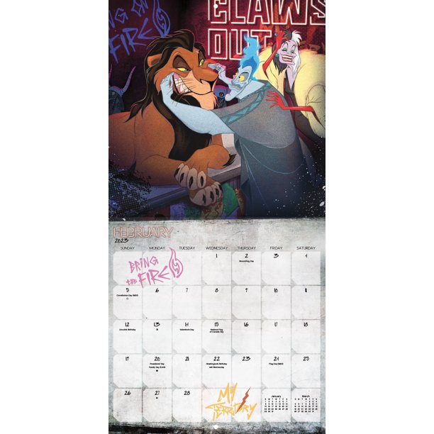 trends-international-2023-disney-villains-wall-calendar-walmart-com