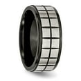 thumbnail image 4 of Stainless Steel Brushed Black IP-plated 9mm Band, 4 of 7