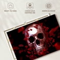 thumbnail image 6 of Elephant Stock Skull And Petals Wall Art - Horizontal Canvas Wall Art - Living Room Wall Decor - Gothic Canvas - Red And Black Decor - 12" x 8", 6 of 8