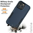 thumbnail image 6 of for iPhone 16,16 Pro,16 Plus,16 Pro Max Case,Heavy Duty Shockproof Dual Layer Rugged Full-Body Protective Phone Cover,2 in 1 Silicone Rubber Phone Case for iPhone 16 Pro Max 6.9" - Blue 2024, 6 of 6