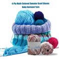 thumbnail image 2 of Hilo de crochet Guantes de bufanda de suéter multicolor Accesorios de paquete de ropa Regalos de bricolaje Establecimiento de madrigueros de 4-capas 21 ya que se muestra Inevent HA059391-21B, 2 of 5