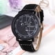thumbnail image 1 of Reloj de cuarzo para mujer, relojes para mujer, escala inglesa, esfera geométrica, reloj de cuarzo informal de moda para hombres y mujeres, reloj A, 1 of 4
