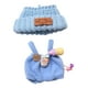 thumbnail image 3 of Mono para muñeca, trajes de muñeca con colgante, manos libres para niñas pequeñas, accesorios de fotografía flexibles, disfraces, ropa para muñecas de Azul con sombrero, 3 of 8