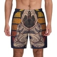 thumbnail image 2 of Goofa Pug dog Yoga Printed Men's Swim Trunks Board Shorts Quick Dry Mens Swimming Trunks with Compression Liner,Breathable Fit Hawaii Beach Shorts-3X-Large, 2 of 9