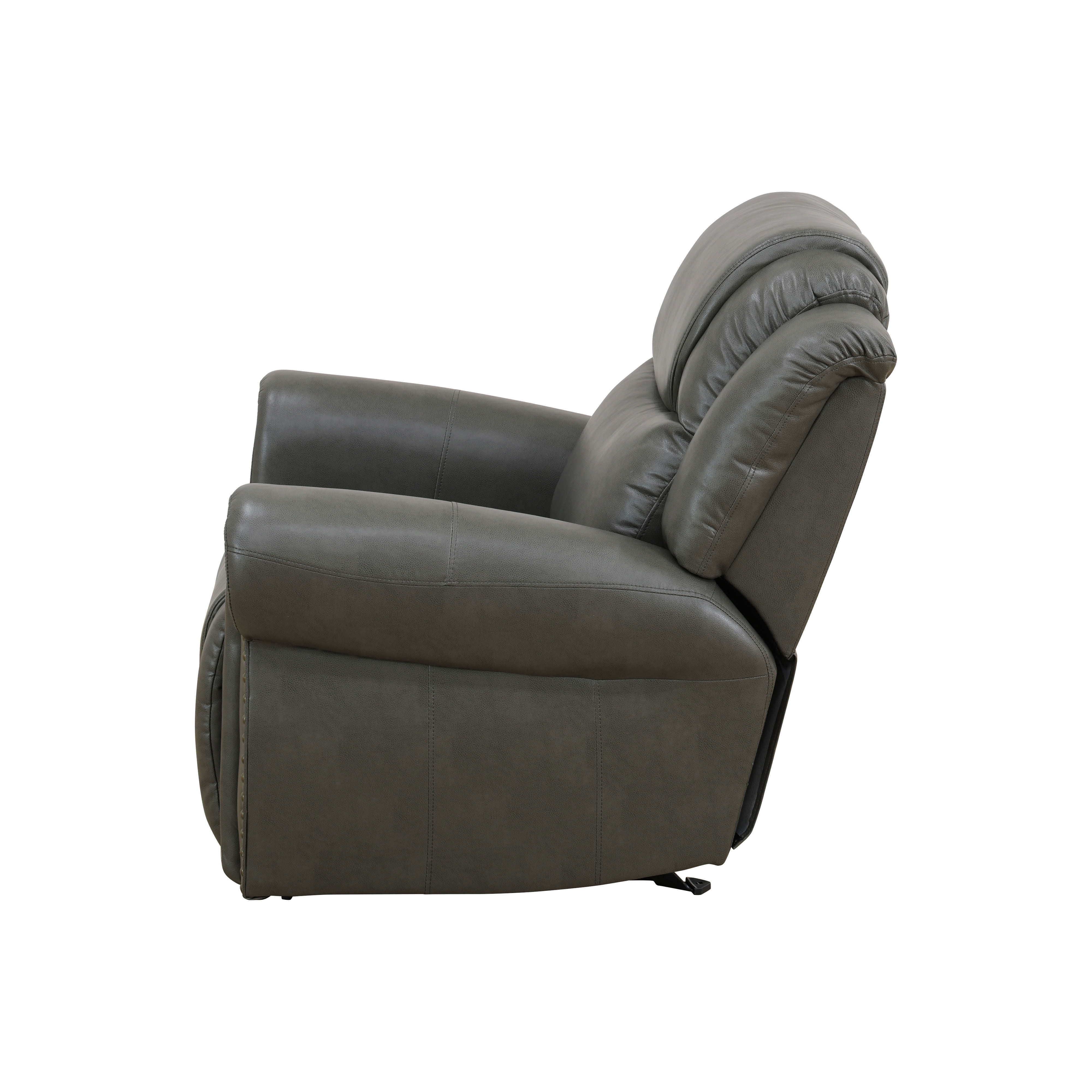 MAYEERTY Manual Recliner Single Chair with Breathable Leather for Living Room Apartment
