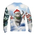 thumbnail image 2 of Hello Winter Scottish Fold Frosty Morning Walk Welcome Snowy Christmas All Over Print 3D Sweatshirt Unisex Merch Cat Lover Kitten Owner Gifts - 02018, 2 of 6