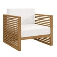 thumbnail image 2 of Modway Carlsbad 3-Piece Teak Wood Outdoor Patio Set in Natural/White, 2 of 7