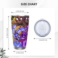 thumbnail image 4 of Lsque Five Nights At Freddy'S Pattern 20oz Car Cup with Lid and Straw, Insulated Coffee Cup with Straw Topper, Spill Proof Travel Coffee Mug, Stainless Steel Tumble, 4 of 8