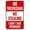 Warning Sign 6, variant on No Standing At Any Time With Right Arrow Warning Sign - 8"x12", Security Metal Decor for Business, Office, Home, Street, Road