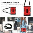 thumbnail image 3 of ELEHOLD Case for Samsung Galaxy Tab A8 10.5 (2022), Shockproof Case with 360°Rotating Adjustable Shoulder Hand Strap & Stand,Red, 3 of 8