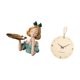 thumbnail image 5 of Bandeja porta llaves,Bandeja para guardar llaves y dulces con figura de niña de resina,Reloj de pared,Reloj de pared decorativo para sala de estar,silencioso,Reloj de pared de madera con, 5 of 8