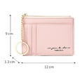 thumbnail image 4 of Card Sleeve Zipper Classify Storing Faux Leather 8 Card Compartment Women Men Change Purse Daily Use, 4 of 11