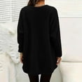 thumbnail image 6 of Womens Fleece Long Sleeve Tops Dqueduo Women's Winter Solid Color Long Sleeve Fleece Lined Warm Top With Pockets Black L Fleece Lined Tops, 6 of 9