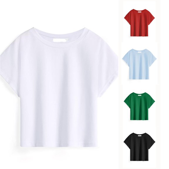 Boys and Girls T Shirt Summer Short Sleeve Round Neck Short Sleeve 3 17 Years Long Sleeve Tops for Little Girls 9-10 Years