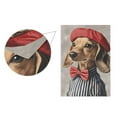 thumbnail image 5 of Yayeee Garden Flag 28" x 40" Double Sided Outdoor Yard Lawn Holiday Decorations, Gray Dog Artist, 5 of 6