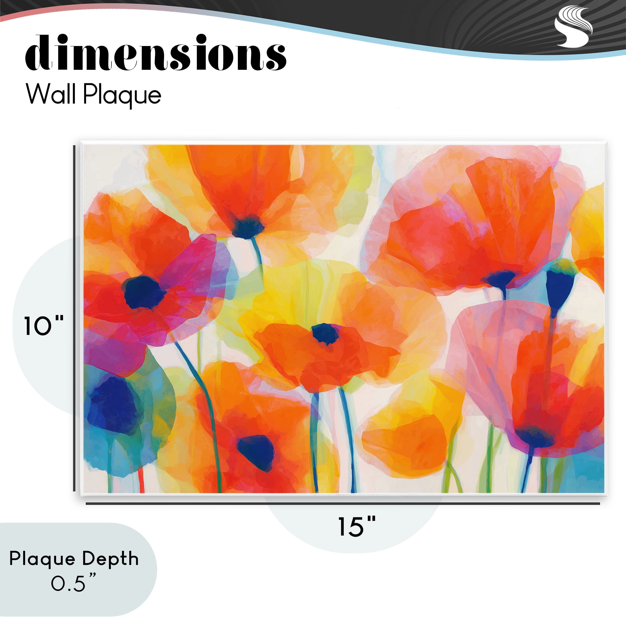 Stupell Industries Poppies At Golden Hour Wall Plaque Art, design by Chromatic Storm Studio