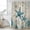 Turquoise Blue Brown, variant on Teal Sea Turtle Coastal Shower Curtain, Waterproof Shower Curtains for Bathroom, Vintage Summer Beach Nautical Washable Fabric Bathtub Curtain Set Bath Decor with 12 Hooks 72"x78"