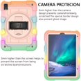 thumbnail image 6 of Case for iPad mini 6th Gen 8.3" 2021, Heavy Duty Kids Case with Kickstand & Pencil Holder & 360 Rotating Hand Strap & Crossbody Strap Case Cover for iPad mini 6th Generation - Coral, 6 of 12
