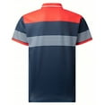 thumbnail image 4 of Mens Fashion Color Block Shirts Casual Short Sleeve T Shirt Striped Moisture Wicking Golf Shirts Tops, 4 of 4