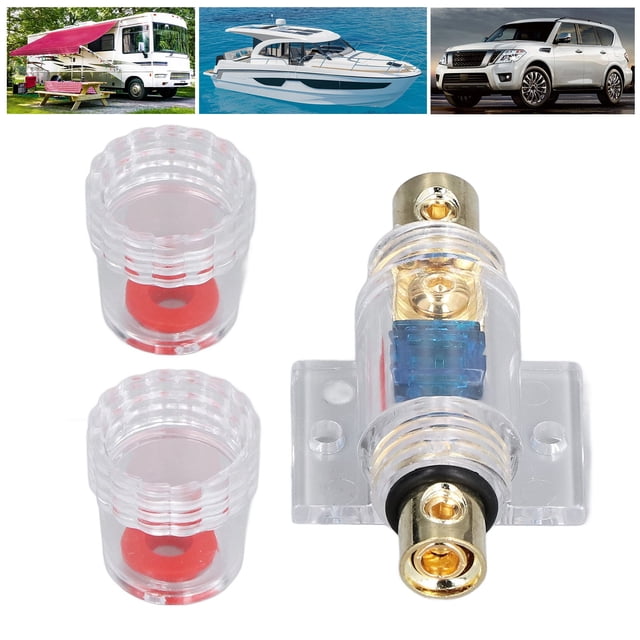 AFS Fuse Holder, Easy Installation Universal Fuse Block For Car Audio Modification For 0/4 Gauge Wire