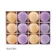 thumbnail image 3 of Set de 12 adornos navideños cubiertos de terciopelo | Bolas decorativas de plástico a prueba de fracturas de 6 cm | Decoraciones multicolores para árboles navideños | Decoración ligera y elegante, 3 of 6