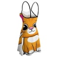 thumbnail image 5 of Cute Orange Cat Cartoon Slip Dress Dress Summer Elegant Women's Dress Women's Clothing, 5 of 6