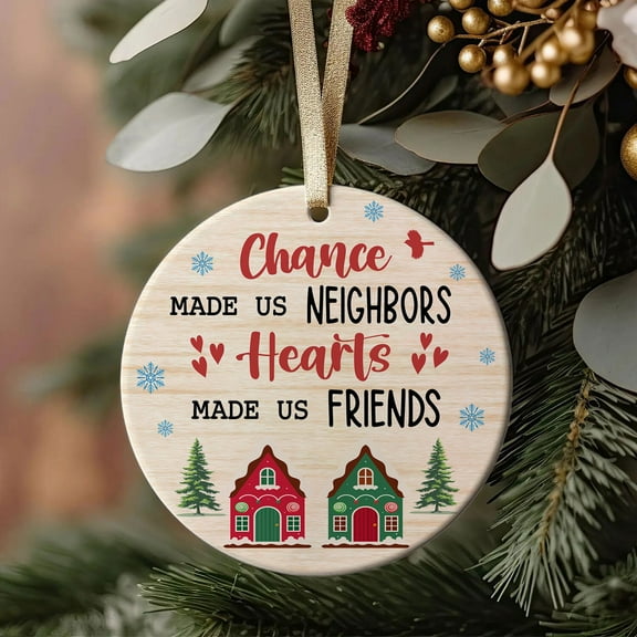 Family Ornaments Ceramic Christmas for Grandma, Grandpa, Husband wife Dad Mom Sister bestie, Mr and Mrs Wedding anniversary Ornament
